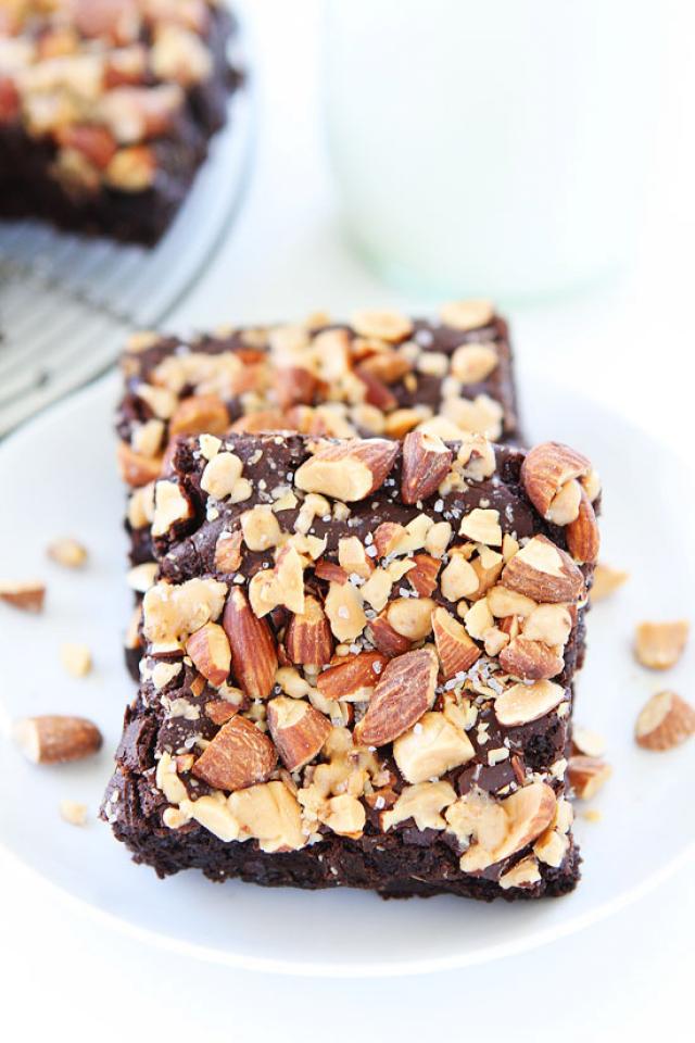 Toffee brownie met zeezout